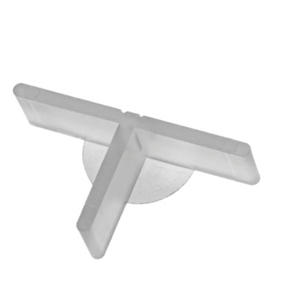 croisillon dalle de terrasse 3mm avec plateau en forme de T Stop Lift translucide