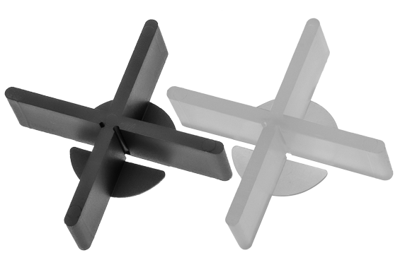 Croisillon d'écartement Noir 3mm en X